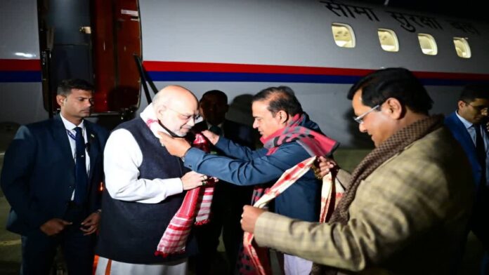 AMIT SHAH ASSAM VISITS